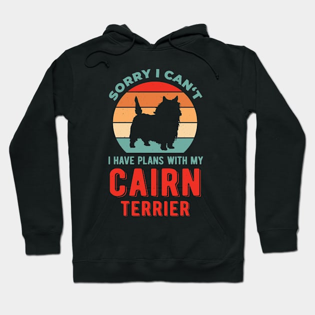 Funny Cairn Terrier Hoodie by TheVintageChaosCo.
